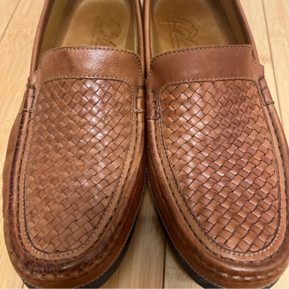 Arnold Palmer Ashton Men's Brown Leather Loafers size 10 M Brazil made - Picture 9 of 10